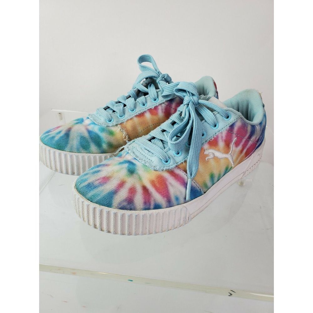 Puma Carina Summer Cat Tie Dye Sneaker Kids‎ Size 6C/Women's 7.5